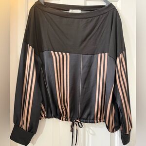 Striped Black and Gold Women's Top *NWOT